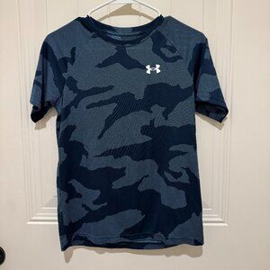 Under Armour Kids Camo Tee‎ - Blue - Size Large
